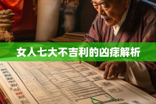 女人七大不吉利的凶痣解析