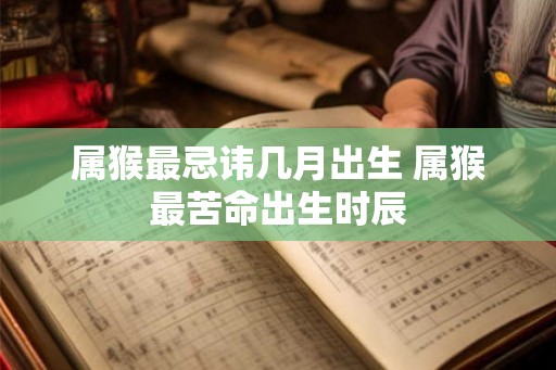属猴最忌讳几月出生 属猴最苦命出生时辰