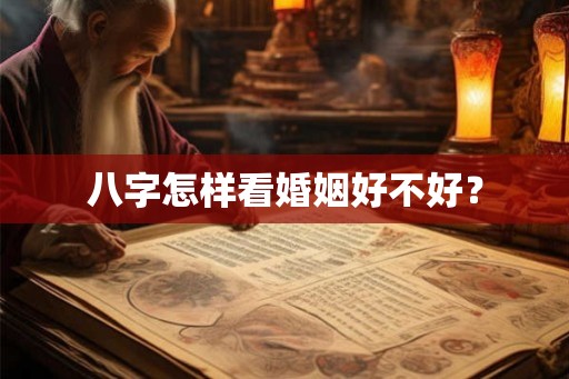 八字怎样看婚姻好不好？