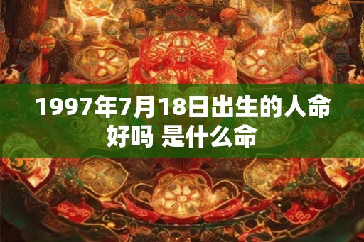 1997年7月18日出生的人命好吗 是什么命
