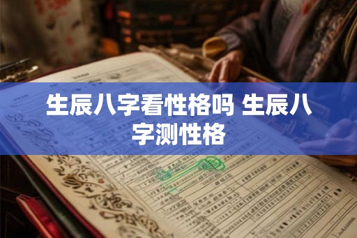 生辰八字看性格吗 生辰八字测性格