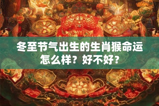 冬至节气出生的生肖猴命运怎么样？好不好？