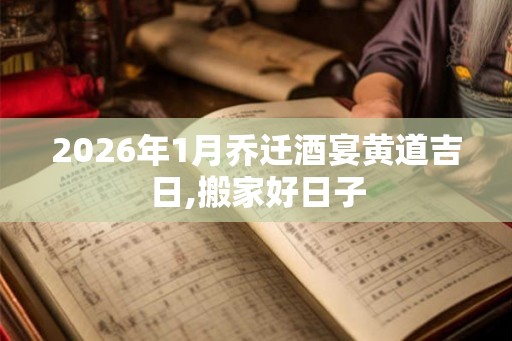 2026年1月乔迁酒宴黄道吉日,搬家好日子
