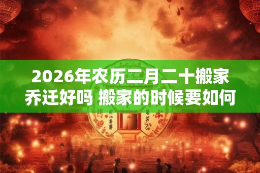 2026年农历二月二十搬家乔迁好吗 搬家的时候要如何净宅 2026年农历二月二十搬家乔迁好吗 搬家的时候要如何净宅