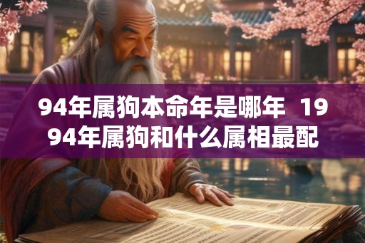 94年属狗本命年是哪年  1994年属狗和什么属相最配