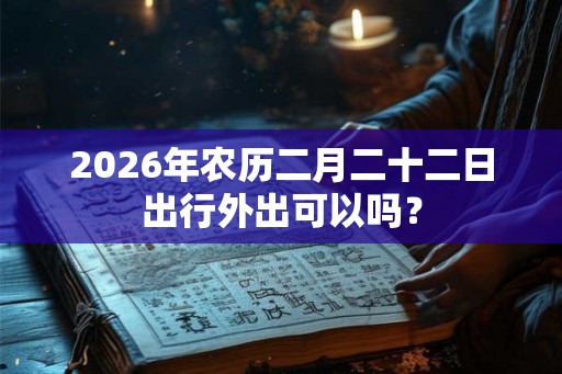 2026年农历二月二十二日出行外出可以吗？