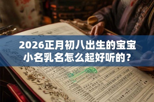 2026正月初八出生的宝宝小名乳名怎么起好听的？