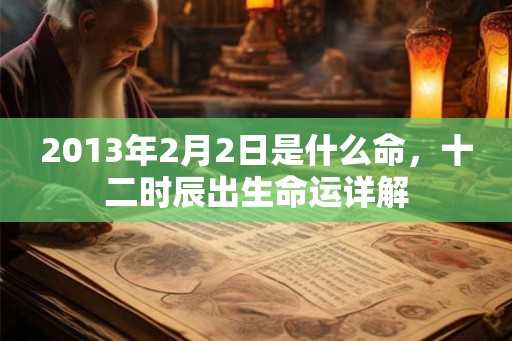 2013年2月2日是什么命,十二时辰出生命运详解 2013年2月2日是什么命,十二时辰出生命运详解