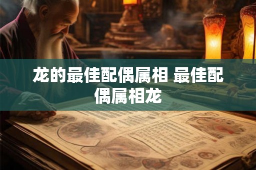 龙的最佳配偶属相 最佳配偶属相龙