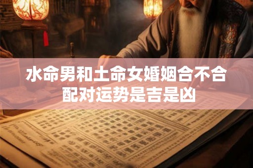 水命男和土命女婚姻合不合 配对运势是吉是凶