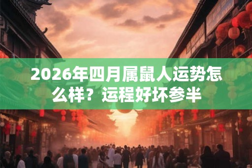 2026年四月属鼠人运势怎么样？运程好坏参半