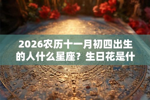 2026农历十一月初四出生的人什么星座？生日花是什么？