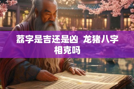荔字是吉还是凶  龙猪八字相克吗