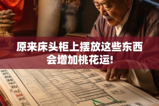原来床头柜上摆放这些东西会增加桃花运!