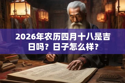 2026年农历四月十八是吉日吗?日子怎么样? 2026年农历四月十八是吉日吗?日子怎么样?