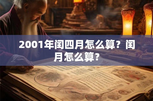 2001年闰四月怎么算?闰月怎么算? 2001年闰四月怎么算?闰月怎么算?