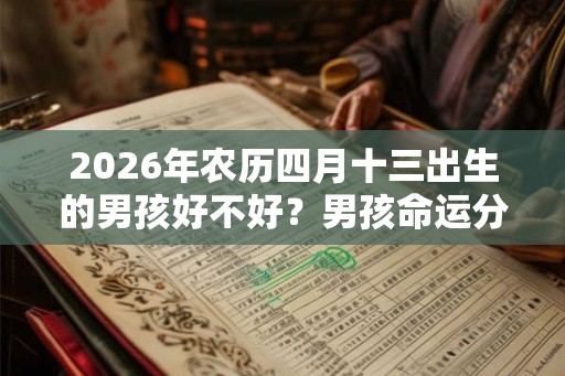 2026年农历四月十三出生的男孩好不好？男孩命运分析大全