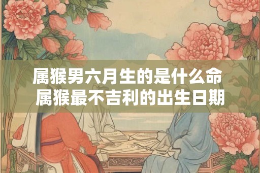 属猴男六月生的是什么命 属猴最不吉利的出生日期