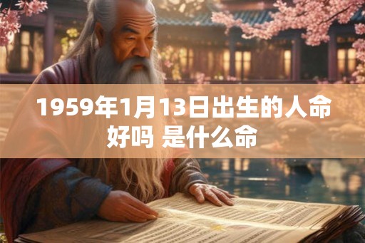 1959年1月13日出生的人命好吗 是什么命