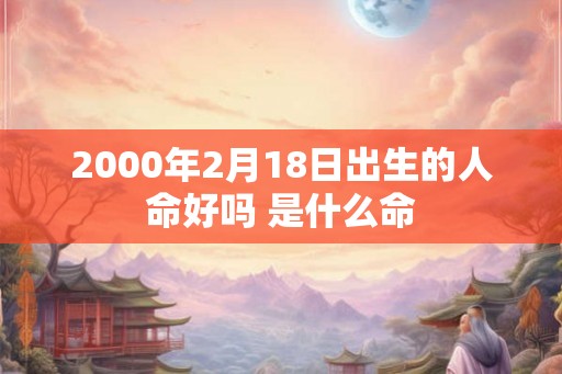 2000年2月18日出生的人命好吗 是什么命