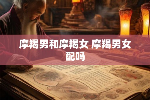摩羯男和摩羯女 摩羯男女配吗