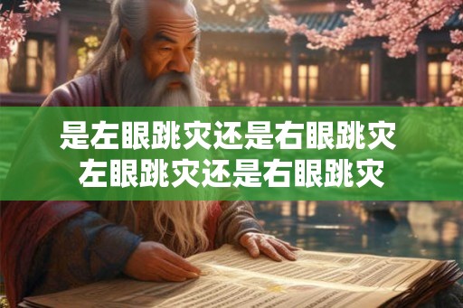 是左眼跳灾还是右眼跳灾 左眼跳灾还是右眼跳灾