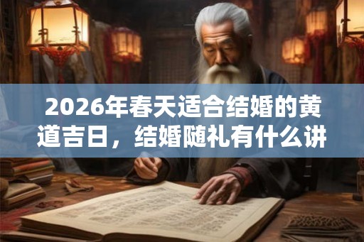2026年春天适合结婚的黄道吉日，结婚随礼有什么讲究