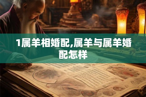 1属羊相婚配,属羊与属羊婚配怎样