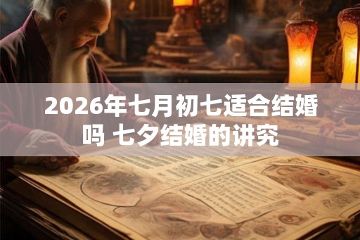 2026年七月初七适合结婚吗 七夕结婚的讲究