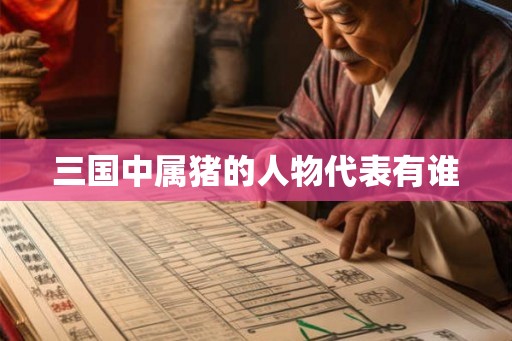 三国中属猪的人物代表有谁