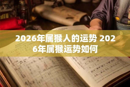 2026年属猴人的运势 2026年属猴运势如何