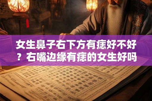 女生鼻子右下方有痣好不好?右嘴边缘有痣的女生好吗? 女生鼻子右下方有痣好不好?右嘴边缘有痣的女生好吗?