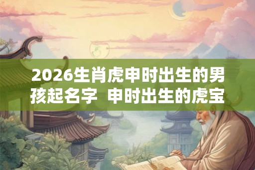 2026生肖虎申时出生的男孩起名字  申时出生的虎宝宝