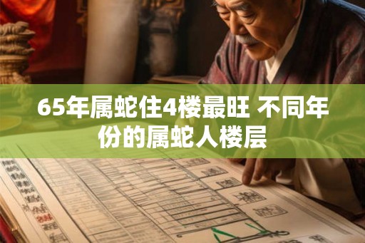 65年属蛇住4楼最旺 不同年份的属蛇人楼层