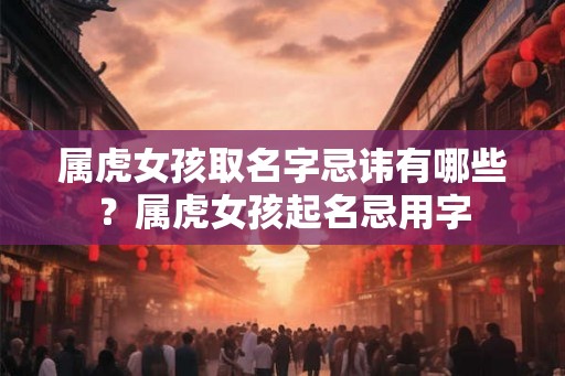 属虎女孩取名字忌讳有哪些？属虎女孩起名忌用字