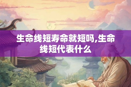 生命线短寿命就短吗,生命线短代表什么 生命线短寿命就短吗,生命线短代表什么