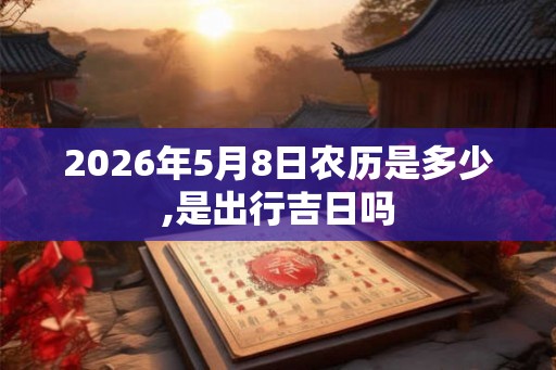 2026年5月8日农历是多少,是出行吉日吗 2026年5月8日农历是多少,是出行吉日吗