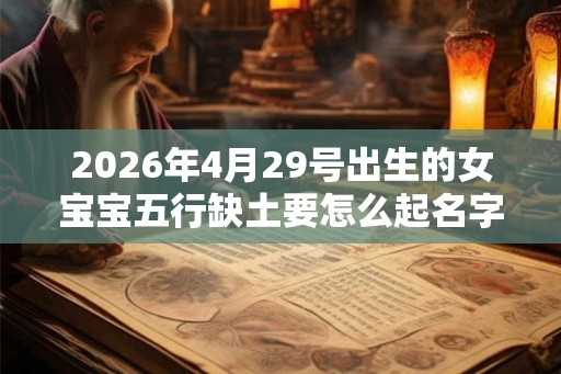 2026年4月29号出生的女宝宝五行缺土要怎么起名字