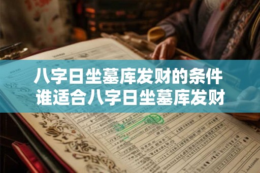 八字日坐墓库发财的条件 谁适合八字日坐墓库发财