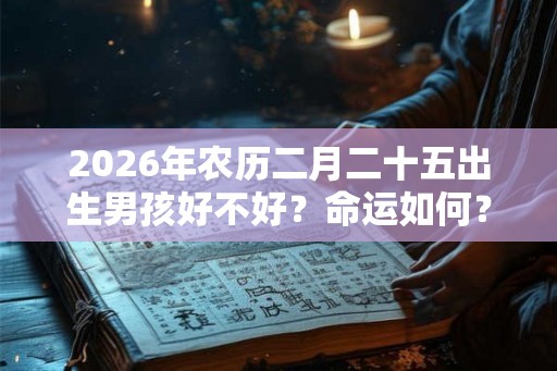 2026年农历二月二十五出生男孩好不好?命运如何? 2026年农历二月二十五出生男孩好不好?命运如何?