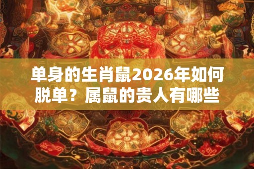 单身的生肖鼠2026年如何脱单？属鼠的贵人有哪些