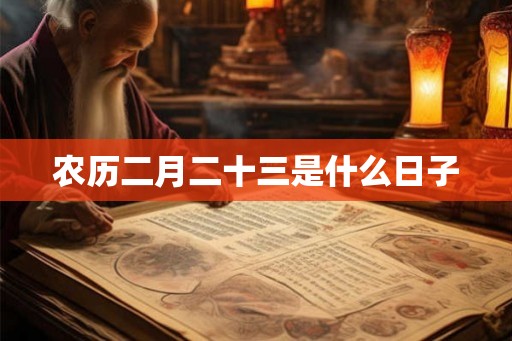 农历二月二十三是什么日子