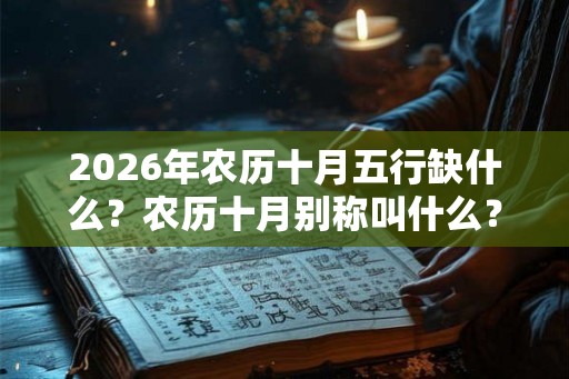 2026年农历十月五行缺什么？农历十月别称叫什么？