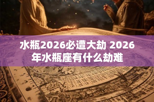 水瓶2026必遭大劫 2026年水瓶座有什么劫难 水瓶2026必遭大劫 2026年水瓶座有什么劫难