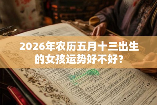 2026年农历五月十三出生的女孩运势好不好? 2026年农历五月十三出生的女孩运势好不好?