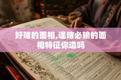好赌的面相,逢赌必输的面相特征你造吗