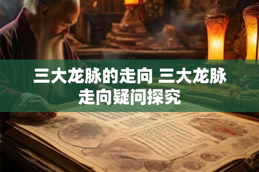 三大龙脉的走向 三大龙脉走向疑问探究
