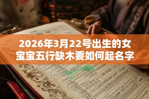 2026年3月22号出生的女宝宝五行缺木要如何起名字