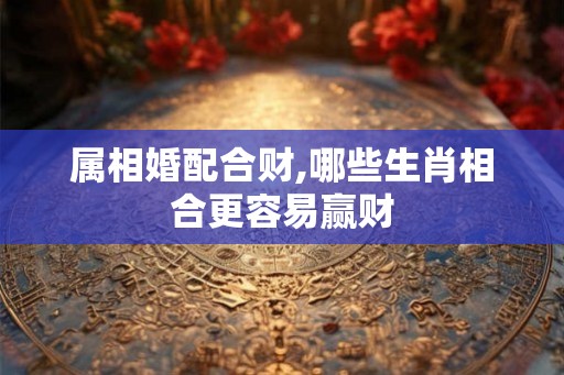 属相婚配合财,哪些生肖相合更容易赢财