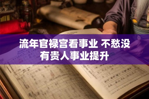 流年官禄宫看事业 不愁没有贵人事业提升
